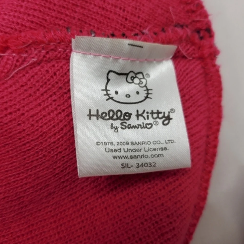♡♡ Hello Kitty Knit Beanie Black and Pink One Size Girls